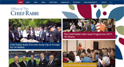 Desktop Screenshot of chiefrabbi.org