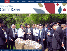 Tablet Screenshot of chiefrabbi.org